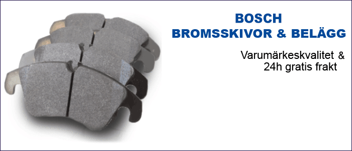 Få Bosch-bromsbelägg billigt